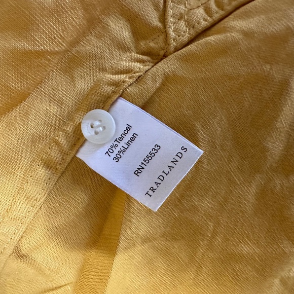 Tradlands Mustard Button Down Shirt - Picture 3 of 3